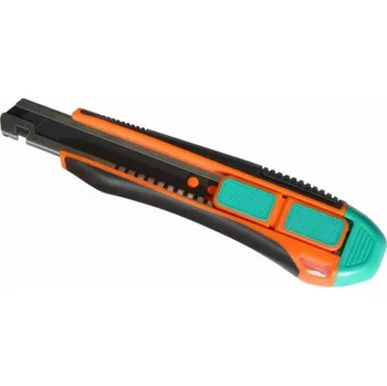 Pracovní nůž Nůž ulamovací M44 18mm Black duplex s kartonovou čepelí BAUPRO