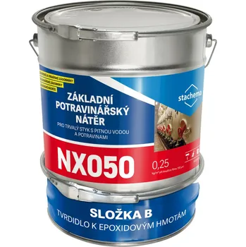 barva na beton Stěrka základní potravinářská Stachema NX050 / Eprosin E15 šedobílá 10 kg