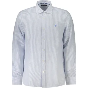 Pánská košile Pánská košile s dlouhým rukávem North Sails bílá | světle modrá 3357120