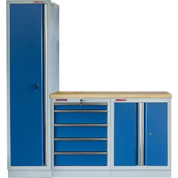 Sestava kvalitního PROFI BLUE dílenského nábytku, 3 ks - MTGS1300BAL05