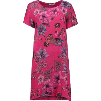 Dámské šaty Zabaione dámské šaty se vzorem Sunaa růžové Velikost: XXL