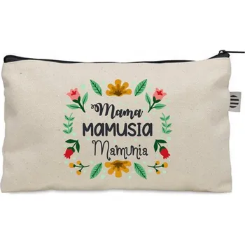 Kosmetická taška Kosmetická taštička béžová MAMINKA dárek pro maminku ke Dni matek KO_313