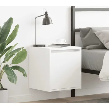 Noční stolek Noční stolek závěsný bílý 38x34x40 cm