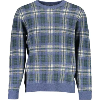 Pánské oblečení Pánský modrý svetr GANT Gant modrá | zelená | krémová 3366586