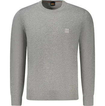 Pánské oblečení Pánský svetr HUGO BOSS šedý Boss šedá 3363102