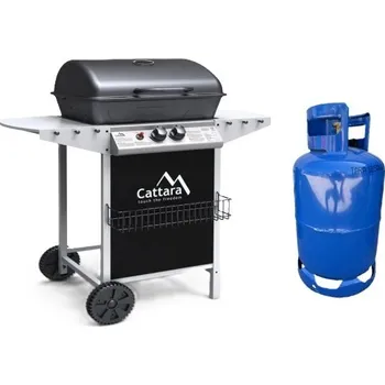 Compass Gril MASTER CHEEF plynový pojízdný - výhodný SET Set grilu: SETG2 - Gril + lahev ocel 10 kg 99BB004