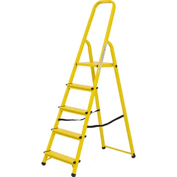 Žebřík Elkop Ocelový žebřík žlutý, 5 příček