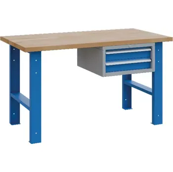 Dílenský stůl BS - 2 / 150 dílenský pracovní stůl, podvěsná zásuvka, pracovní deska spárovka s. 40 mm