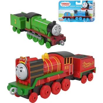 Vláček a vláčkodráha FISHER PRICE Baby Mašinka Tomáš set s vagónkem velká kovová 5 druhů | 33