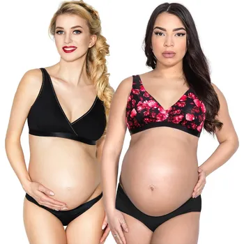 Podprsenka Měkká podprsenka s kosticí Mitex Lilly A'2 šedorůžový S