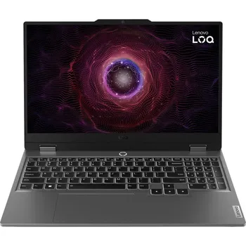 Notebook Lenovo LOQ 15ARP9 AMD Ryzen™ 7 7435HS Laptop 39,6 cm (15.6") Full HD 24 GB DDR5-SDRAM 512 GB SSD NVIDIA GeForce RTX 4060 Wi-Fi 6 (802.11ax) Windows 11 Home Šedá + Batoh