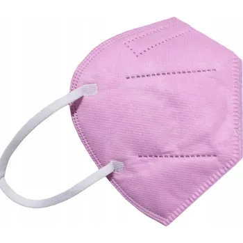 respirátor Ochranné roušky pro KOSMETICKÝ SALON KN95 FFP2 balení 50 Ks RŮŽOVÉ