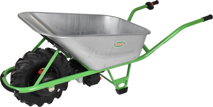 Motúčko STANDARD KLASIK - elektrické kolečko Pneumatika 10 cm Pozinkovaná korba 100 l Standardní rám