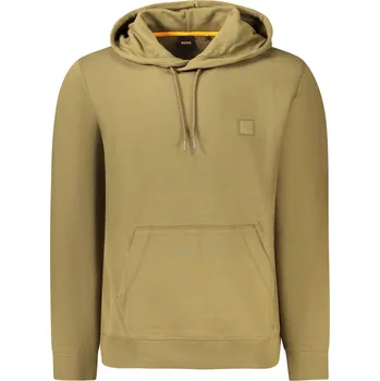 Pánská mikina HUGO BOSS mikina s kapucí zelená Boss kaki 3358269