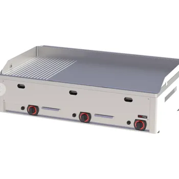 Kuchyňský gril RM GASTRO Plynová grilovací deska kombinovaná FTHR 90 G RedFox