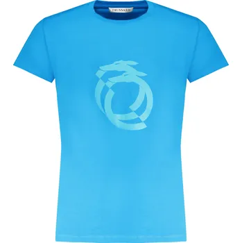 Pánské oblečení Pánské triko TRUSSARDI s krátkým rukávem modré Trussardi světle modrá 3368334