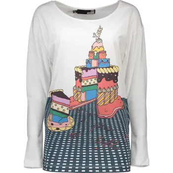 Dámské tričko Dámské triko s dlouhým rukávem LOVE MOSCHINO Love Moschino bílá 3361332