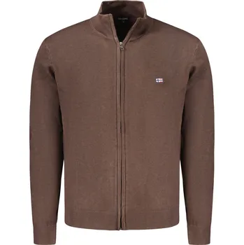 Pánský svetr Pánský hnědý svetr na zip NORWAY 1963 hnědá 3367627