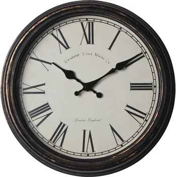 Hodiny Nástěnné hodiny VANDE hnědá Ø 28 x 8 cm Mybesthome