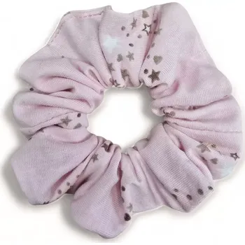 ESITO | Gumička do vlasů scrunchies Hvězdné srdce - růžová / UNI
