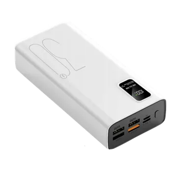 Powerbanka Powerbanka 30000mAh S LCD displejem 22,5W PD Barva: Bílá