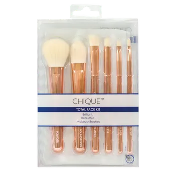 Kosmetický štětec Royal & Langnickel CHIQUE ROSE GOLD Sada štětců na obličej Total Face