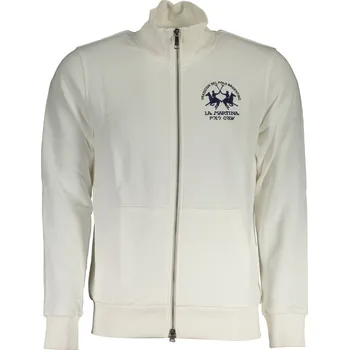 Pánská mikina Bílá pánská mikina na zip LA MARTINA La Martina bílá 3357883