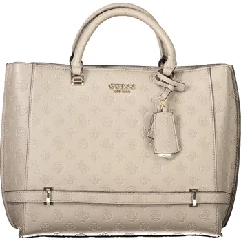 Kabelka Dámská kabelka GUESS Jeans hnědá GUESS JEANS krémová 3363363