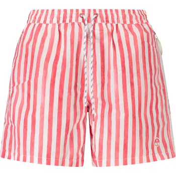 Pánské plavky Pánské červené koupací kraťasy North Sails bílá | červená 3362109