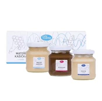 Pleva Dárková krabička s medy - mateří kašička, guarana a pohyb v medu 510 g