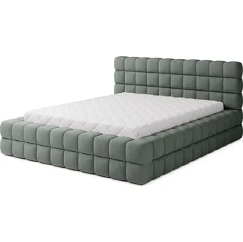 Postel Dvoulůžková postel DIZZLE 140x200 se zvedacím roštem Touch 100 zelená