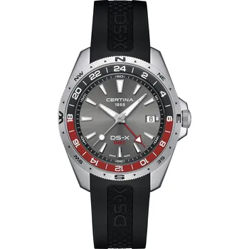 Hodinky Certina DS-X GMT C047.452.17.081.01 + prodloužená záruka 5 let + možnost výměny do 90 dní + 5 let na výměnu baterie zdarma