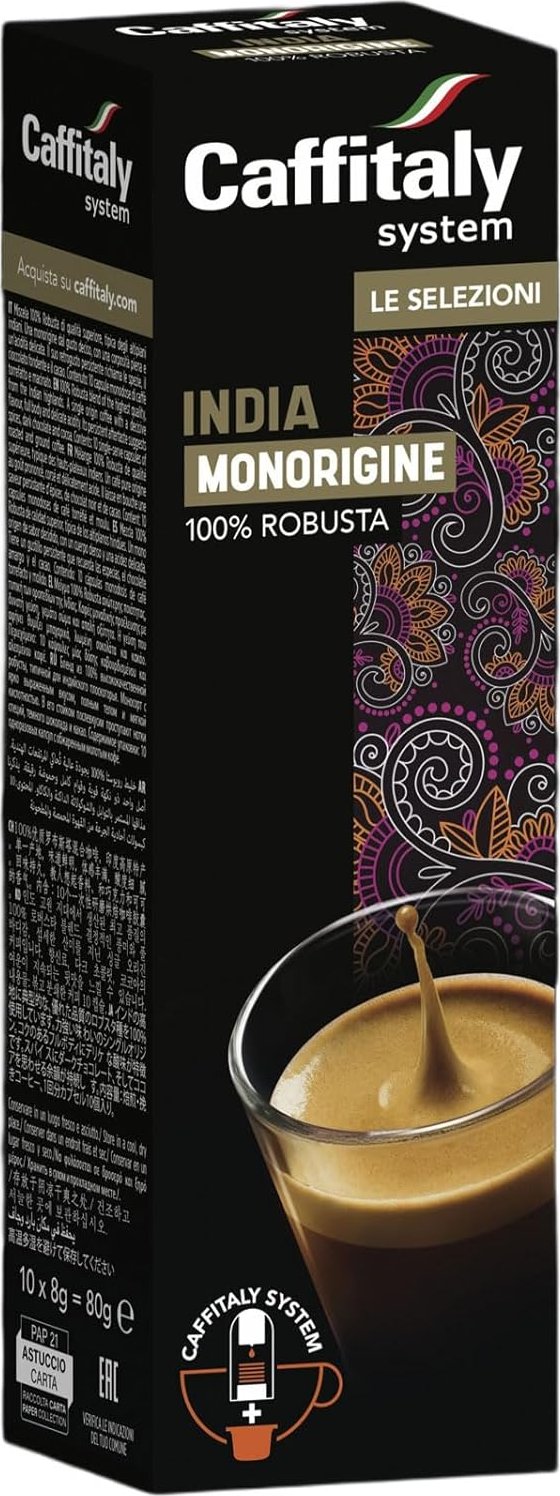 Kapsle Caffitaly INDIA MONORIGINE 100% Robusta 10kusů do Tchibo