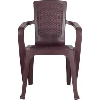 Ratanové křeslo Brown 52 x 56 x 84 cm, hnědá