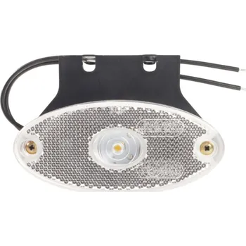 Přívěs k motorovému vozidlu Svítilna přední obrysová LED WAS W64, 12-24V, eliptická na držáku