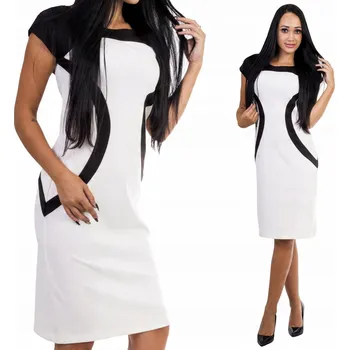 Dámské šaty Pletené midi koktejlové šaty Genesy velikost 40