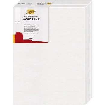 Textilie Malířské plátno Basic Line 40 x 50 cm, sada 3ks, KREUL ,balení 3 ks KREUL
