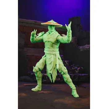 Figurka Mortal Kombat - sběratelská figurka Raiden (Gold Label) Glow in the Dark Edition 18 cm