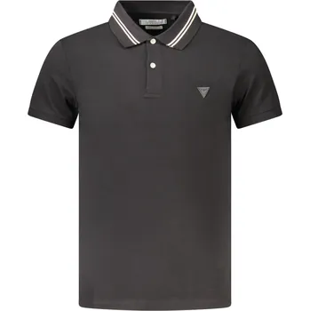Pánské tričko Černé pánské polo triko GUESS GUESS JEANS černá 3364164