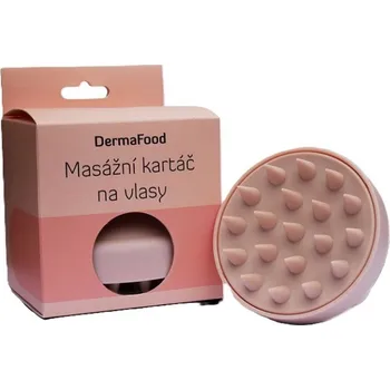 Dermafood Masážní kartáč na vlasy - růžový 1 ks