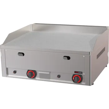 Kuchyňský gril RM GASTRO Plynová grilovací deska hladká chromovaná FTHC 60 G RedFox