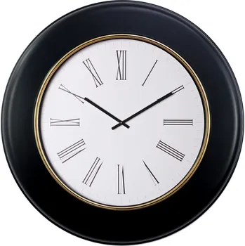 Hodiny Nástěnné hodiny RADISSON černá/bílá Ø 77 cm Mybesthome Velké hodiny
