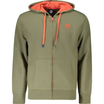 Pánská mikina Pánská mikina na zip North Sails North Sails oranžová | kaki 3364187