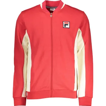 Pánská mikina Pánská červená mikina FILA na zip Fila krémová | červená 3363809