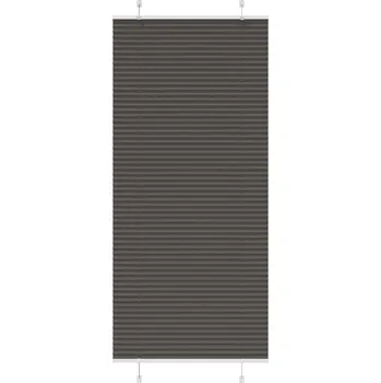 Stavební výplň Plisovaná roleta černá 90x200 cm Šířka látky 89,4 cm Polyester