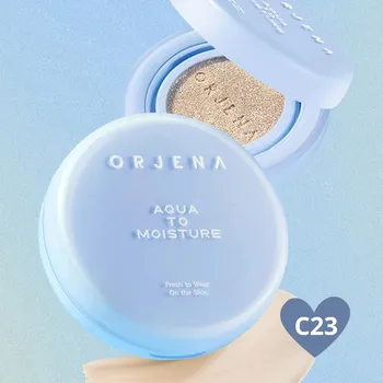 Make-up ORJENA - Aqua To Moisture Cushion SPF50+PA+++, C23 COOL NUDE - Hydratační SPF make-up - 14 g