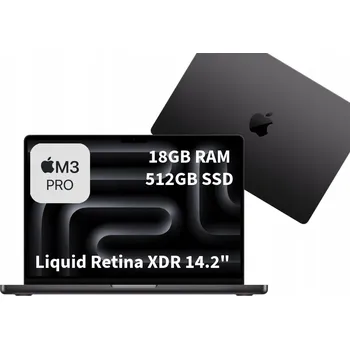 Notebook Notebook Apple MacBook Pro 14 14,2" Apple M 18 GB / 512 GB černý