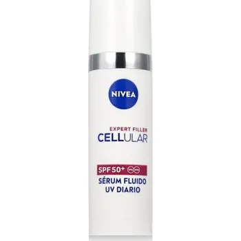 Přípravek na opalování Nivea Cellular Expert Filler Daily UV Serum Fluid SPF50+ pleťové sérum pro ochranu proti uv záření 30 ml pro ženy