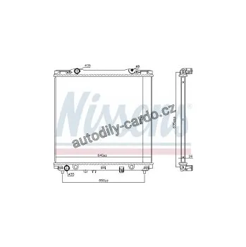 Chladič motoru Chladič motoru NISSENS 666226