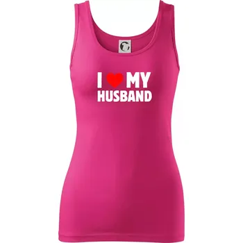 Dámské oblečení I love my husband - Dámské tílko - L ( Purpurová )